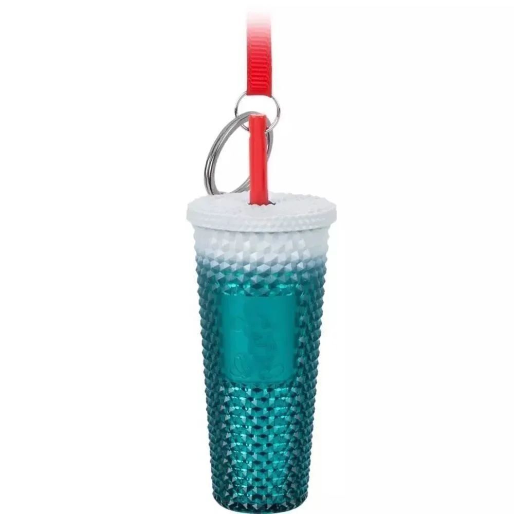 NEW Mickey Mouse Starbucks® Cold Cup Ornament Keychain NWT